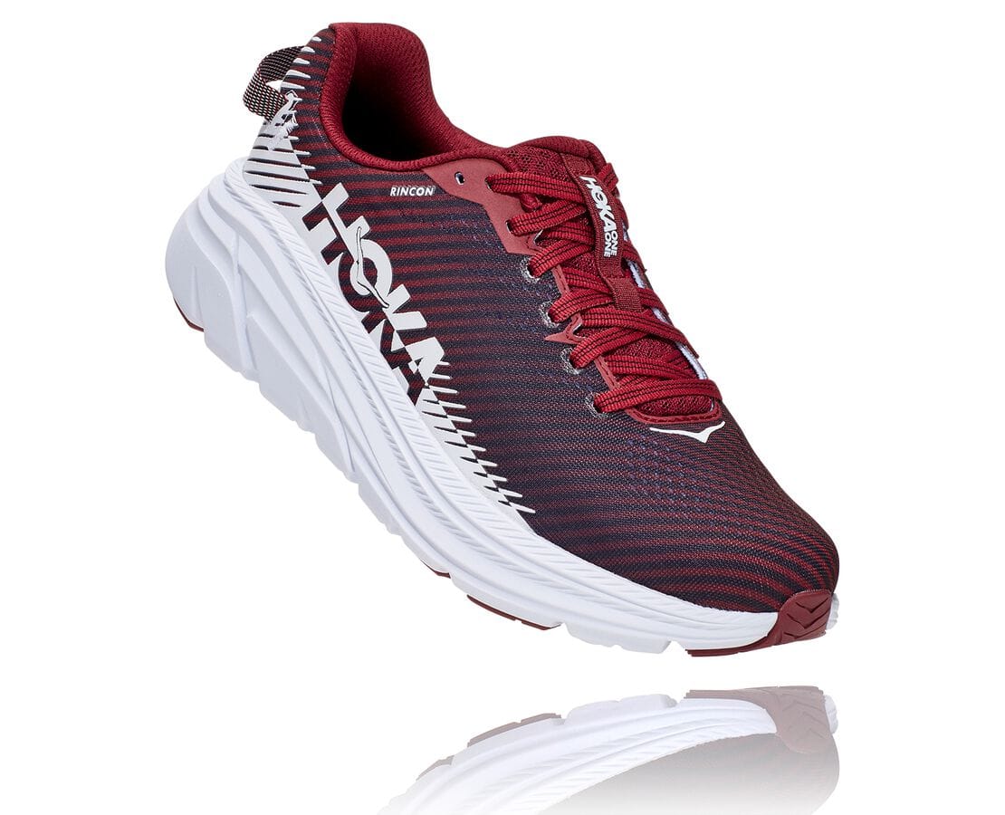 Hoka One One Rincon 2 South Africa - Womens Road Running Shoes - Dark Brown / White,OSQHL-1654